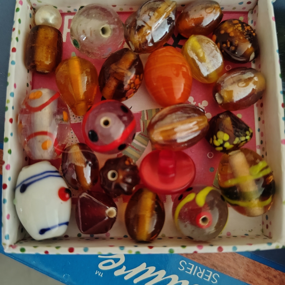 Colorful Glass Bead Set for